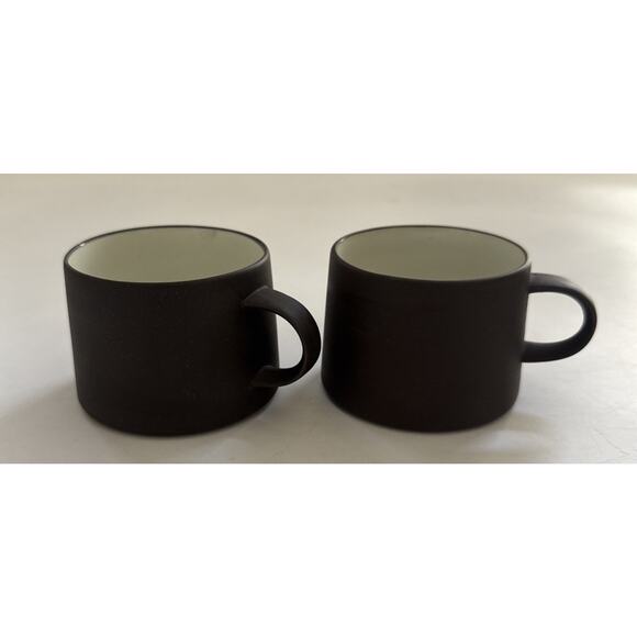 Dansk IHQ Denmark MCM Stoneware Coffee Mugs SET of 2 Jens Quistgaard VINTAGE - Picture 1 of 12